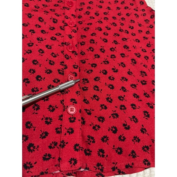 Reformation Milla Dress Women’s 4 Red Black Floral Mini - Picture 12 of 14